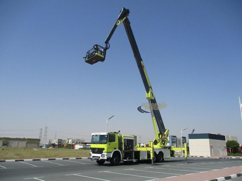 2008 Mercedes Actros 4140 8x4 Aerial Platform 6 Cylinders Diesel Engine Green Automatic
