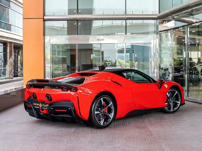 2021 FERRARI SF90 STRADLE ASSETTO FIORANO 8 Cylinders Hybrid Engine Red Black Coupe Automatic