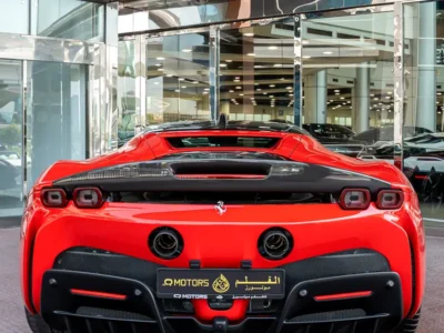 2021 FERRARI SF90 STRADLE ASSETTO FIORANO 8 Cylinders Hybrid Engine Red Black Coupe Automatic