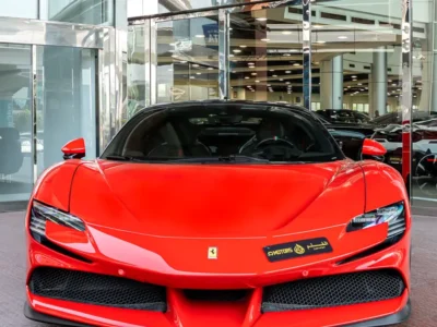 2021 FERRARI SF90 STRADLE ASSETTO FIORANO 8 Cylinders Hybrid Engine Red Black Coupe Automatic