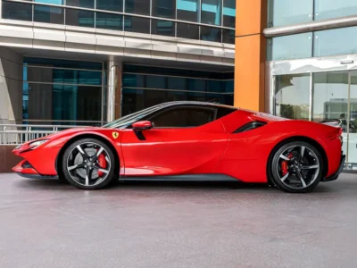 2021 FERRARI SF90 STRADLE ASSETTO FIORANO 8 Cylinders Hybrid Engine Red Black Coupe Automatic