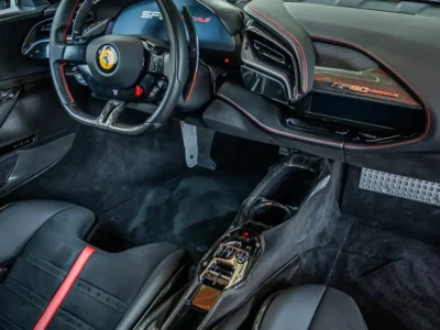2021 FERRARI SF90 STRADLE ASSETTO FIORANO 8 Cylinders Hybrid Engine Red Black Coupe Automatic