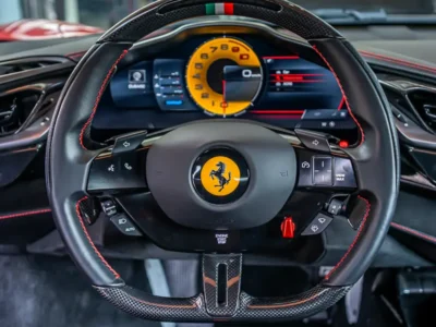 2021 FERRARI SF90 STRADLE ASSETTO FIORANO 8 Cylinders Hybrid Engine Red Black Coupe Automatic