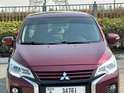 2023 Mitsubishi Attrage GLX Top Line 4 Cylinders Petrol Engine Red Beige Sedan GCC Specs