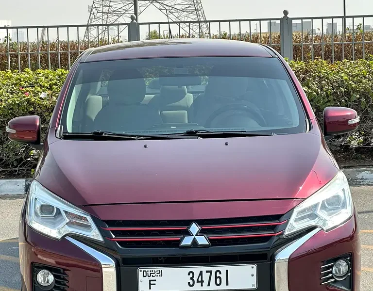 2023 Mitsubishi Attrage GLX Top Line 4 Cylinders Petrol Engine Red Beige Sedan GCC Specs