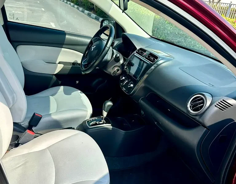 2023 Mitsubishi Attrage GLX Top Line 4 Cylinders Petrol Engine Red Beige Sedan GCC Specs