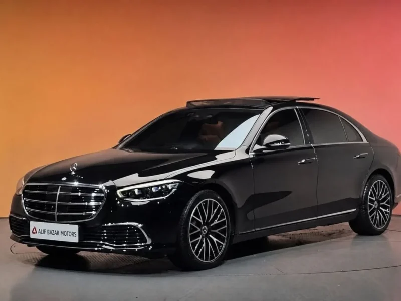 2022 Mercedes Benz S 580 L 4M EXCLUSIVE 4.0L 8 Cylinders Petrol Engine Black Brown Sedan