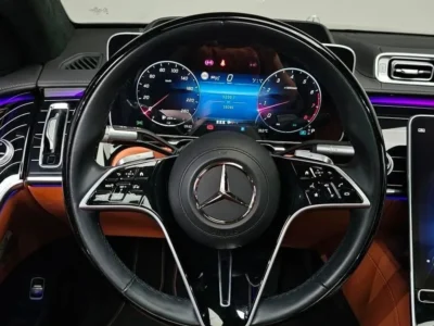 2022 Mercedes Benz S 580 L 4M EXCLUSIVE 4.0L 8 Cylinders Petrol Engine Black Brown Sedan