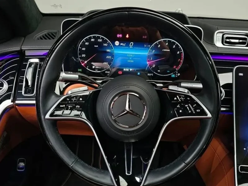 2022 Mercedes Benz S 580 L 4M EXCLUSIVE 4.0L 8 Cylinders Petrol Engine Black Brown Sedan