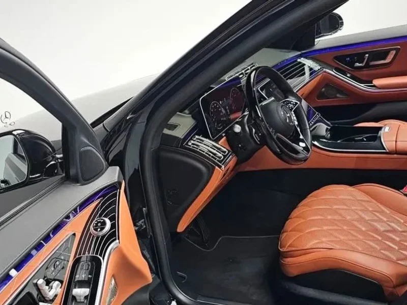 2022 Mercedes Benz S 580 L 4M EXCLUSIVE 4.0L 8 Cylinders Petrol Engine Black Brown Sedan