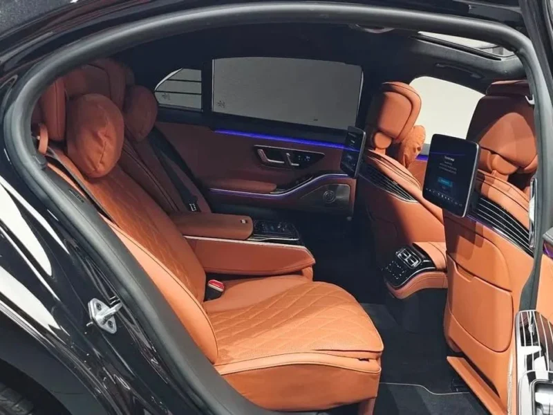 2022 Mercedes Benz S 580 L 4M EXCLUSIVE 4.0L 8 Cylinders Petrol Engine Black Brown Sedan
