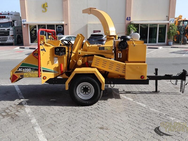 2015 VERMEER BC1200XL Brush Chipper 4 Cylinder Cummins 3.3L Diesel Engine Yellow
