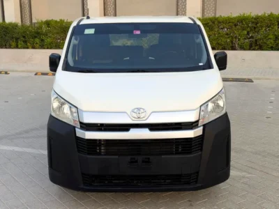 2022 Toyota Hiace Panel 4 Cylinders Petrol Engine White Grey Van Manual Fully Maintained GCC