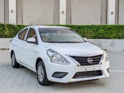 2018 Nissan Sunny EX Saloon 4 Cylinders Petrol Engine White Beige Family Sedan GCC Specs