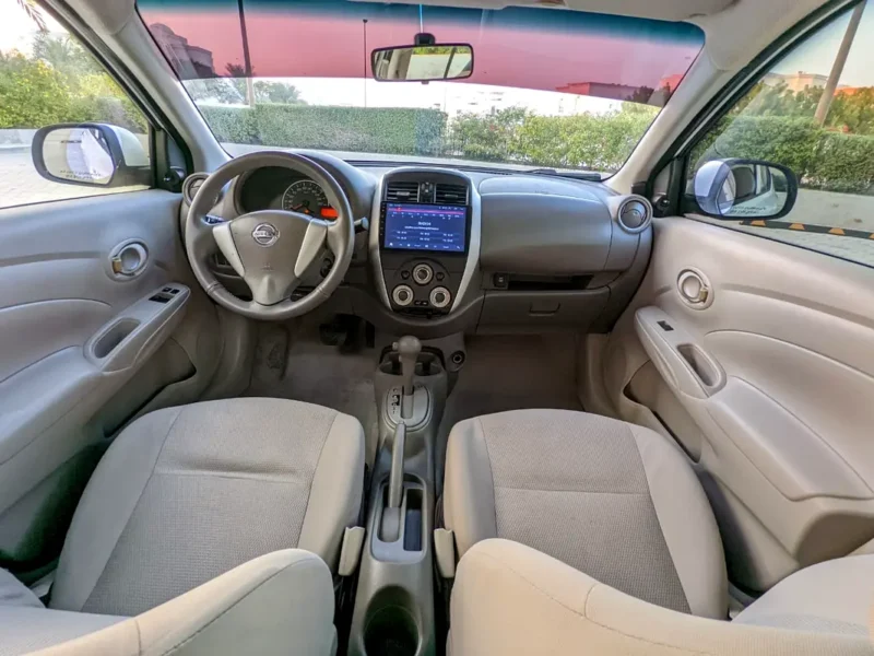 2018 Nissan Sunny EX Saloon 4 Cylinders Petrol Engine White Beige Family Sedan GCC Specs