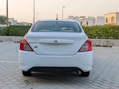 2018 Nissan Sunny EX Super Saloon 4 Cylinders Petrol Engine White Beige Family Sedan GCC Specs
