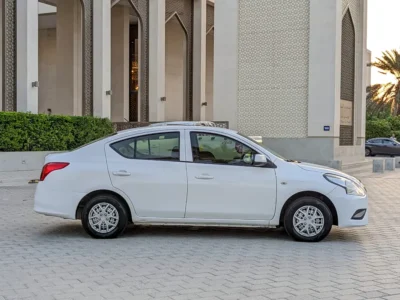 2018 Nissan Sunny EX Super Saloon 4 Cylinders Petrol Engine White Beige Family Sedan GCC Specs