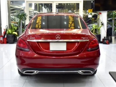 2021 Mercedes-Benz C-Class C300 4MATIC 4 Cylinders Petrol Engine Red Beige Sedan US Specs