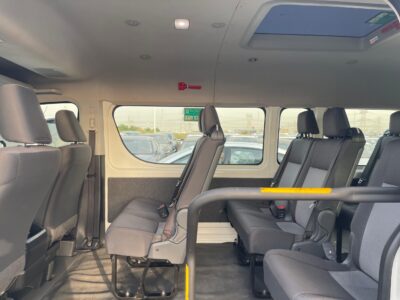 2023 TOYOTA HIACE 2.8 Litres 4 Cylinders Diesel Engine White Grey Van Automatic