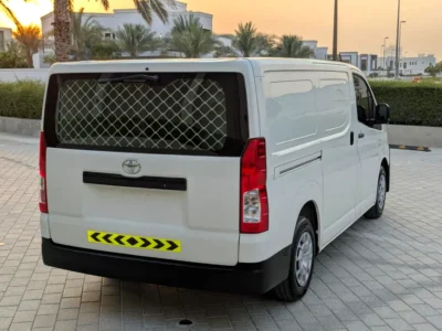 2022 Toyota Hiace Panel 4 Cylinders Petrol Engine White Grey Van Manual Fully Maintained GCC