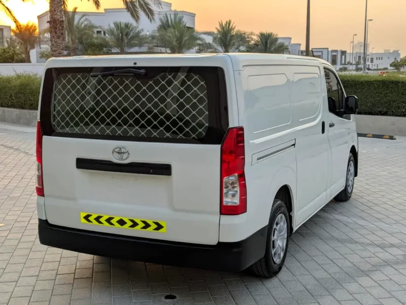 2022 Toyota Hiace Panel 4 Cylinders Petrol Engine White Grey Van Manual Fully Maintained GCC