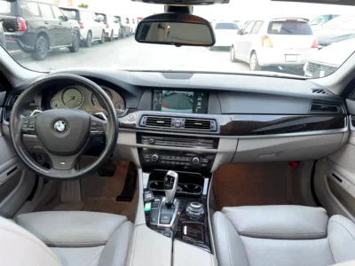 2011 BMW 5-Series 550i 8 Cylinders Petrol Engine White Beige Sedan Japanese Specs