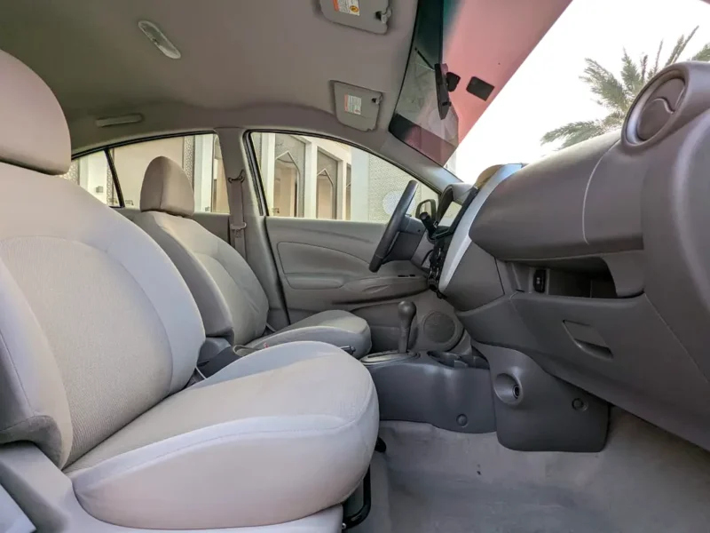2018 Nissan Sunny EX Super Saloon 4 Cylinders Petrol Engine White Beige Family Sedan GCC Specs