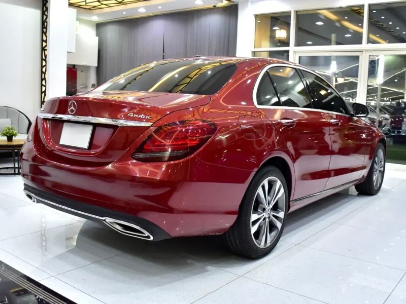 2021 Mercedes-Benz C-Class C300 4MATIC 4 Cylinders Petrol Engine Red Beige Sedan US Specs