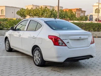 2018 Nissan Sunny EX Saloon 4 Cylinders Petrol Engine White Beige Family Sedan GCC Specs