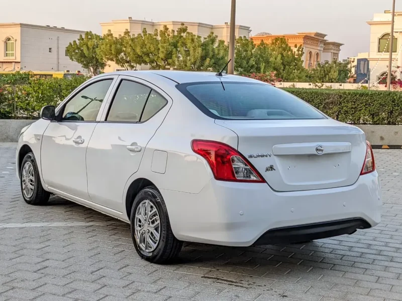 2018 Nissan Sunny EX Saloon 4 Cylinders Petrol Engine White Beige Family Sedan GCC Specs