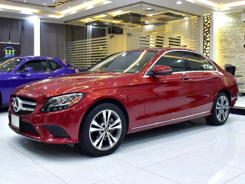 2021 Mercedes-Benz C-Class C300 4MATIC 4 Cylinders Petrol Engine Red Beige Sedan US Specs