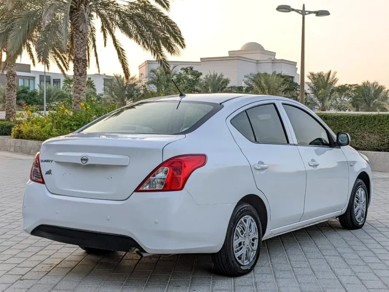 2018 Nissan Sunny EX Super Saloon 4 Cylinders Petrol Engine White Beige Family Sedan GCC Specs