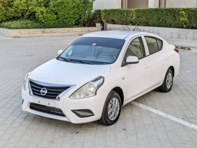 2018 Nissan Sunny EX Super Saloon 4 Cylinders Petrol Engine White Beige Family Sedan GCC Specs