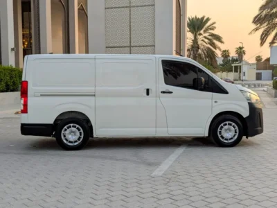 2022 Toyota Hiace Panel 4 Cylinders Petrol Engine White Grey Van Manual Fully Maintained GCC