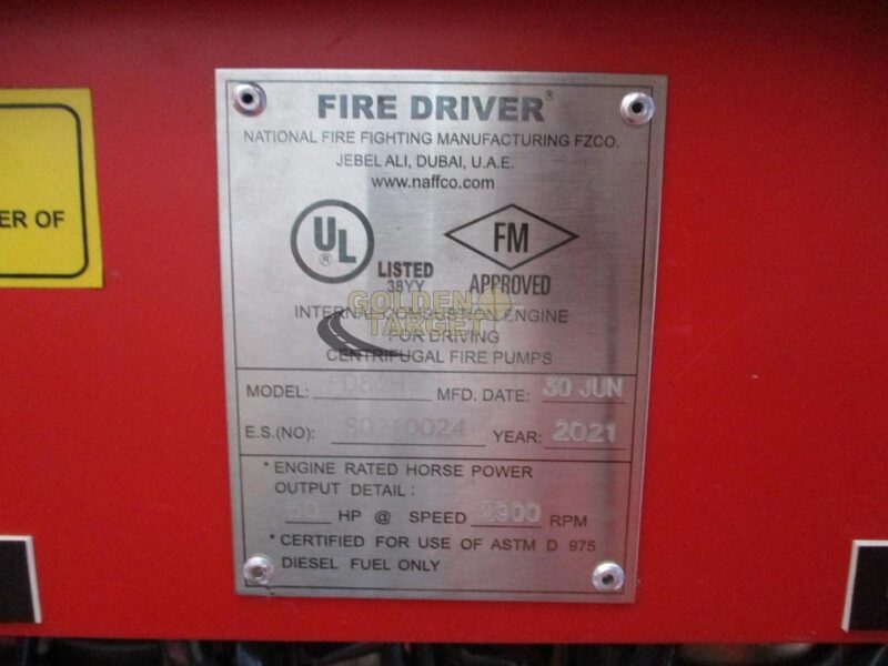 2021 NAFFCO NF-PHC300-8EDJ FIRE PUMP HOUSE UNIT 4 Cylinder Engine