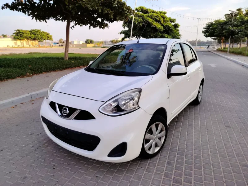 2020 Nissan Micra SL 4 Cylinders Engine GCC White Beige Premium Condition Family Hatchback