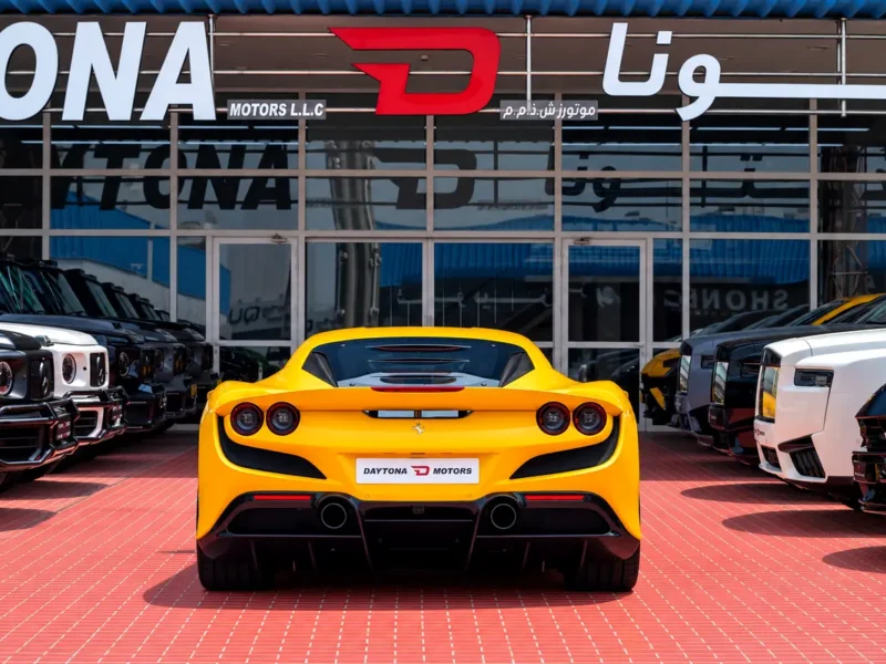 2021 Ferrari F8 Tributo 8 Cylinders Petrol Engine Yellow Blue Coupe FULL CARBON FIBER