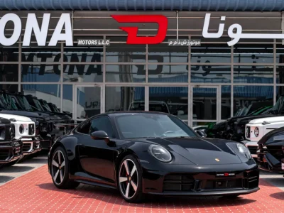2025 Porsche 911 Carrera 3.0 Litres Twin-Turbo Flat-6 Petrol Engine Black Red Coupe Carbon Fiber