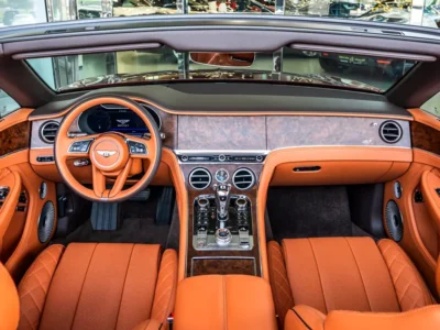 2023 Bentley Continental GTC S 8 Cylinders Petrol Engine Red Tan Soft Top Convertible Automatic