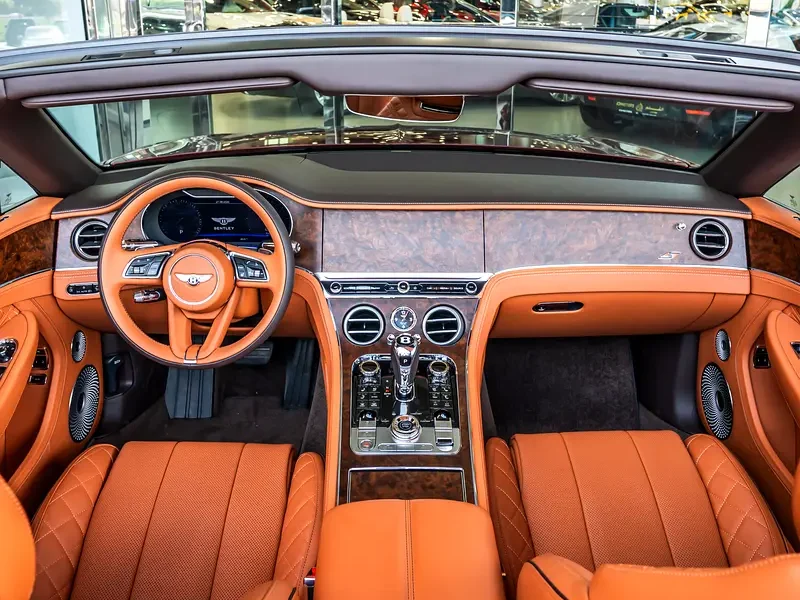 2023 Bentley Continental GTC S 8 Cylinders Petrol Engine Red Tan Soft Top Convertible Automatic