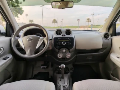 2020 Nissan Micra SL 4 Cylinders Engine GCC White Beige Premium Condition Family Hatchback