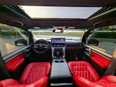 2015 Toyota Land Cruiser GXR Facelifted 2025 4.0L 6 Cylinders Petrol Engine White Red SUV GCC