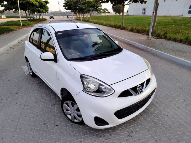 2020 Nissan Micra SL 4 Cylinders Engine GCC White Beige Premium Condition Family Hatchback