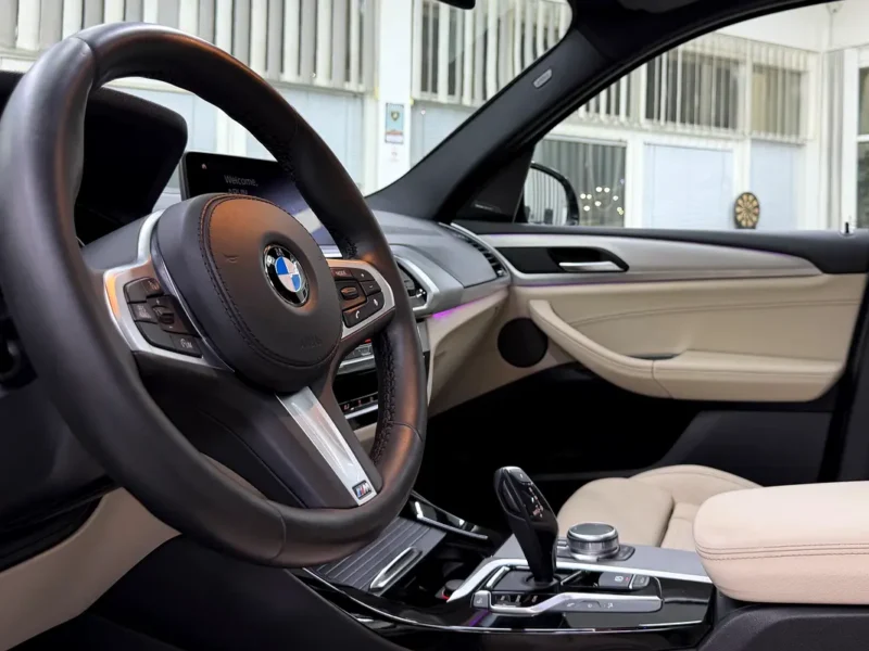 2019 BMW X3 xDrive30i M Sport 2.0L Turbocharged 4 Cylinders Petrol Engine Black Beige SUV GCC