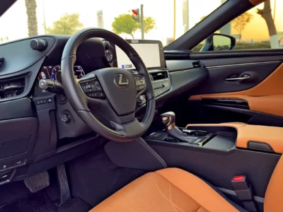 2025 Lexus ES-Series ES 350 Premier 3.5 Litres V6 Petrol Engine White Tan Sedan GCC Specs