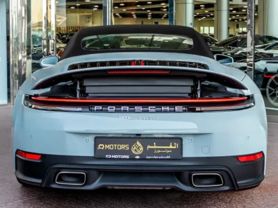2025 Porsche 911 Carrera 3.0l Twin Turbo 6 Cylinders Engine Green Black Soft Top Convertible