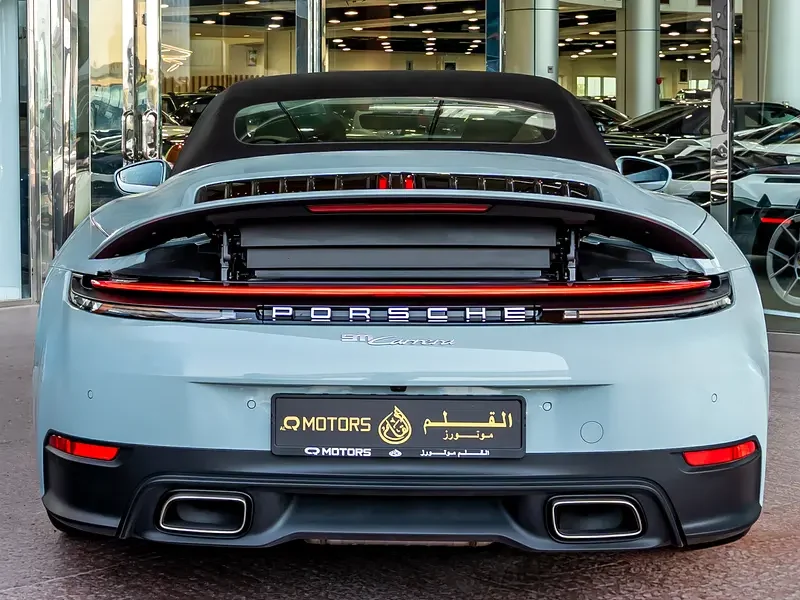 2025 Porsche 911 Carrera 3.0l Twin Turbo 6 Cylinders Engine Green Black Soft Top Convertible