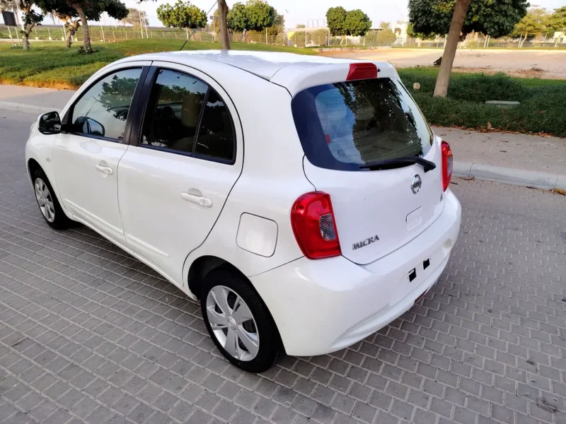 2020 Nissan Micra SL 4 Cylinders Engine GCC White Beige Premium Condition Family Hatchback