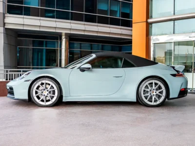 2025 Porsche 911 Carrera 3.0l Twin Turbo 6 Cylinders Engine Green Black Soft Top Convertible