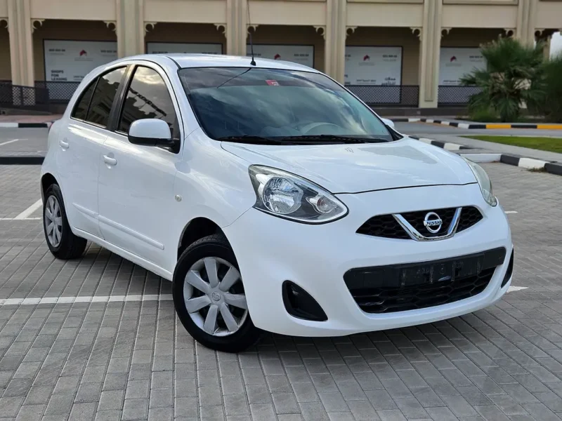 2020 Nissan Micra SL 4 Cylinders Petrol Engine GCC White Beige Single Hand Driven Hatchback